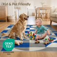 thumbnail image 4 of ODIKA 2'x3' Ultra-Soft Accent Mat, Abstract Asymmetric Line Geometric Contemporary Minimalist Design None Washable, Bare feet friendly, Easy Care Indoor rug for Bedside, Footrest, 4 of 7
