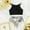 Black, variant on Swimsuit Women Comfortable Bikini Women's Sexy Plain Color Swimsuit Bikinis