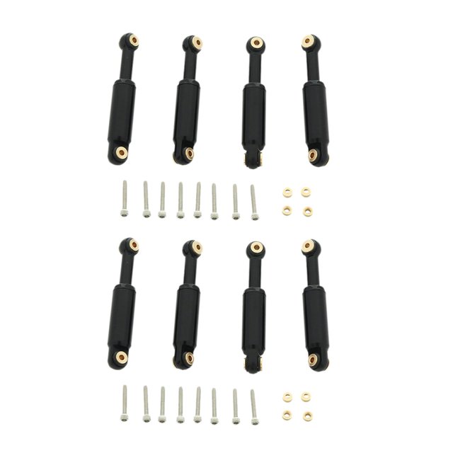 2x Amortiguador de aceite para coche teledirigido de 65mm apto para Axial SCX24 90081 1/24 RC, coche de escalada, modelo de vehículo, piezas modificad CUTICAT mini coche amortiguador