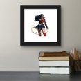 thumbnail image 2 of Gallery Pops DC Comics Wonder Woman - Minimalist Wonder Woman Lasso Pose Wall Art, Black Framed Version, 12" x 12", 2 of 5