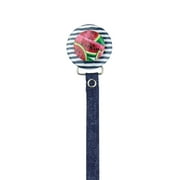 Watermelons & Denim Stripes 3D Pacifier Clip
