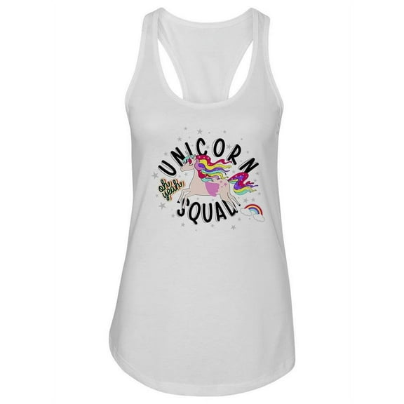 Unicorn Squad Cool Design. Tank Women -Image by Shutterstock, Female x-Large