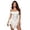 White, variant on NordicNest Women's Off Shoulder Corset Dress Ruffle Hem Lace Up Mini Dress Gothic Outfits for Halloween