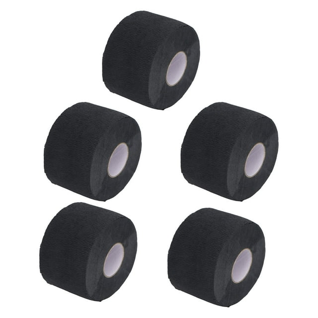 Stretchy Barber Neck Strips, Black Comfortably Fit Paper Neck Strips Prevent Broken Hair Disposable Self Adhesion For Hair Salon ANGGREK No