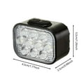 thumbnail image 3 of High Brightness Detachable Light Set 10 LED Front and Rear Warning Taillight with Long Lasting Battery for Night Riding 2PCS, 3 of 9