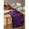 thumbnail image 3 of Halloween Table Runner Modern Castle Witch Forest Moon Purple Tablerunners 13 x 120 Inch, Table Decorations Tabletop Scarf for Summer Gathering Holiday Farmhouse Kitchen Dining Decor, 3 of 6
