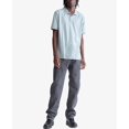 thumbnail image 1 of Calvin Klein Men's Smooth Cotton Monogram Logo Polo Shirt, Quarry, Medium, 1 of 3