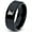 Black Bevel Polish Tungsten, variant on Tungsten Minnesota North Star State Common Loon Band Ring 8mm Men Women Comfort Fit Black Dome Brushed Polished