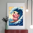 thumbnail image 2 of Diamond Art Kits for Adults - 5d Surfing Pig Cartoon Adventure Diamond Painting for Adults, Diamond Art for Adults Beginners, Diamond Painting Kits for Adults for Home Wall Decor, 2 of 7