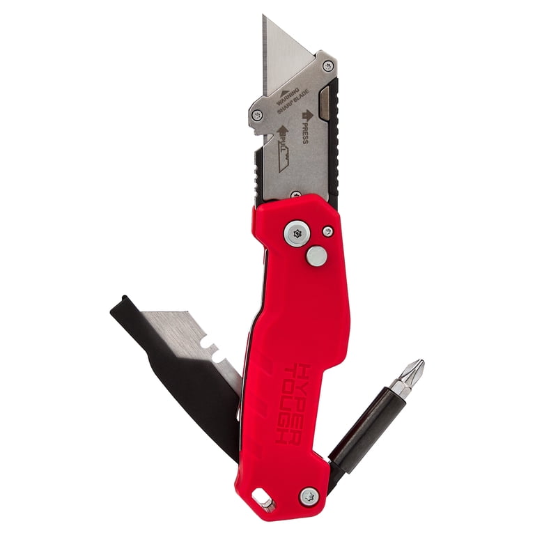 Hyper Tough 7-in-1 Multi-function Lockback Utility Knife - Walmart.com