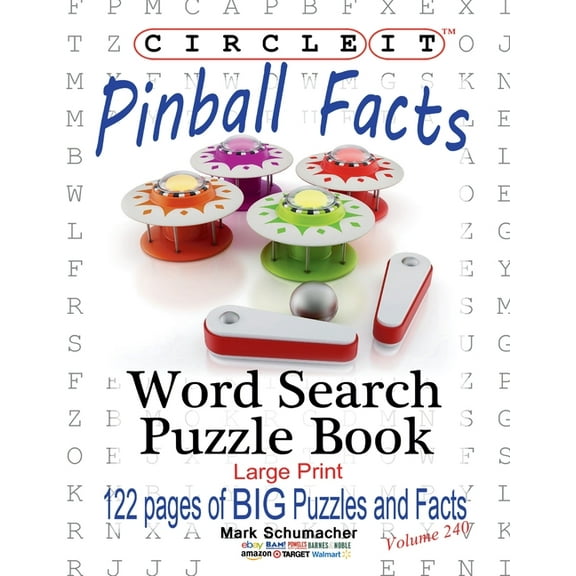 Circle It, Pinball Facts, Word Search, Puzzle Book, (Paperback)
