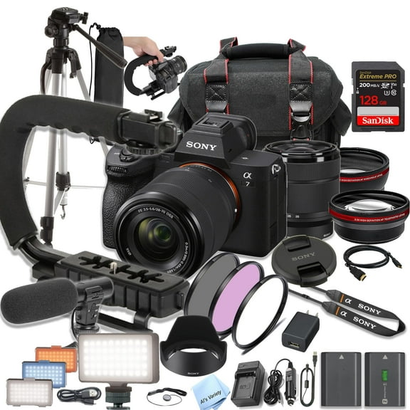 Sony A7 IV Mirrorless Camera with 28-70mm   128GB Extreme SD Card and More