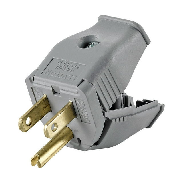 Enchufe termoplástico de hoja recta 5-15P 15A 2P 3W Leviton