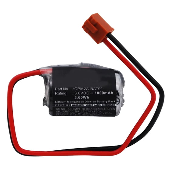 Batteries N Accessories BNA-WB-L7281 Programmable Logic Controller (PLC) Battery - Li-MnO2, 3.6V, 1000 mAh, Ultra High Capacity Battery - Replacement for Omron CPM2A-BAT01 Battery