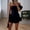 Black, variant on Tbopshirt Wedding Guest Dresses for Women,Women's Summer One Shoulder Ruffled Dress Dress With Bra And Hip Wrap Dress