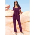 thumbnail image 5 of Roaman's Women's Plus Size Two Pocket Soft Knit Swing Tunic, 5 of 6