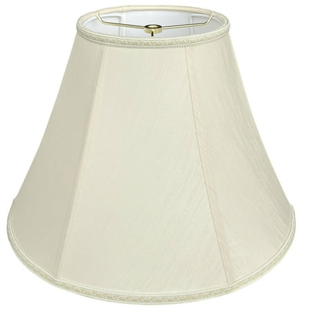 Bell Lampshade 7" Top x 15" Bottom x 10.5" H Medium Beige Replacement Shade