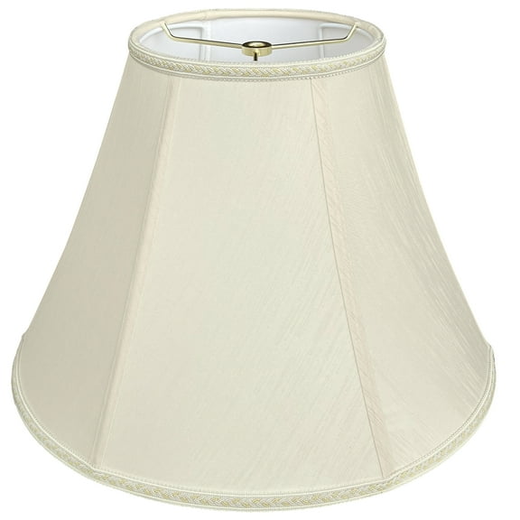 Bell Lampshade 7" Top x 15" Bottom x 10.5" H Medium Beige Replacement Shade