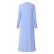 thumbnail image 4 of Women Vintage V-Neck Cotton Linen Shirt Maxi Dress Beach Loose Kaftan Long Dress, 4 of 9