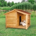 TRIXIE natura Lodge Elevated Weatherproof Wooden Small Outdoor Dog ...