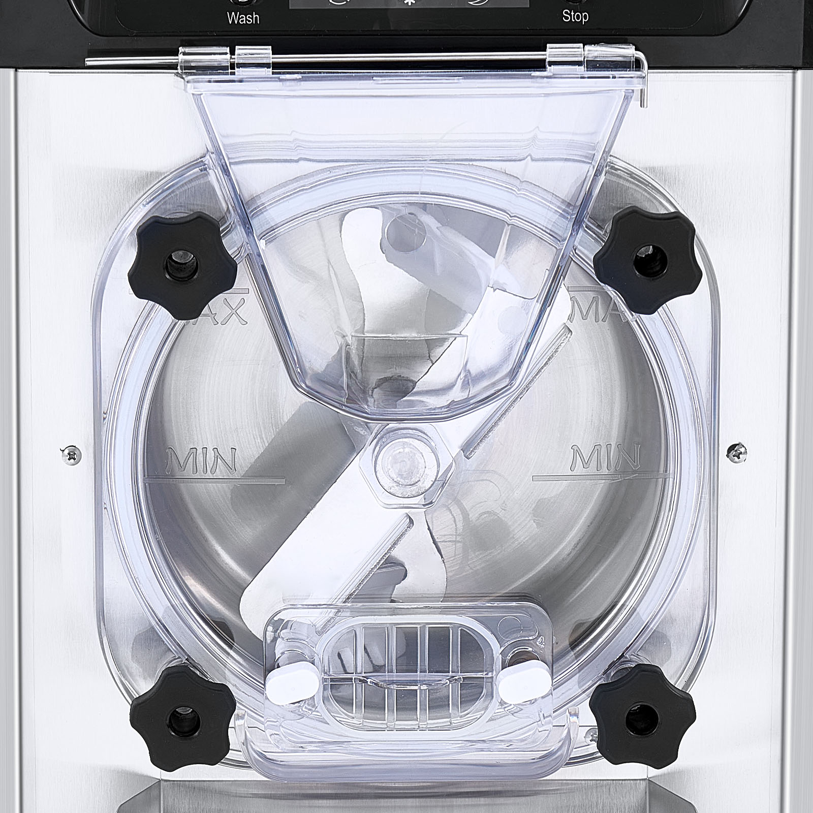 SKYSHALO Commercial Hard Ice Cream Machine Hard Serve Ice Cream Make with 4.8-6.3Gal/H Production Hard Ice Cream Machine 1.6Gal,Cylinder Countertop Hard Yogurt Maker with 2000W