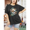 thumbnail image 4 of Anbech Hocus Pocus Halloween Shirts for Women Plus Size Holiday Tshirt Graphic Short Sleeve Tops, 4 of 4