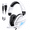 White, variant on Gaming Headsets with Noise Cancelling Microphone, Xbox One & PS5 PS4 Headphones, High-Quality Stereo Sound, LED Light, Soft Memory Earmuffs for Ultimate Comfort, Wired over-Ear Headset for PC, Laptop