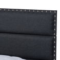 thumbnail image 6 of Baxton Studio Ansa Modern and Contemporary Dark Gray Fabric Upholstered Queen Size Bed, 6 of 8