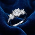 thumbnail image 4 of Pompeii 1 5/8 ct Three Stone Diamond Engagement Ring 14k White Gold (H,I1), 4 of 5