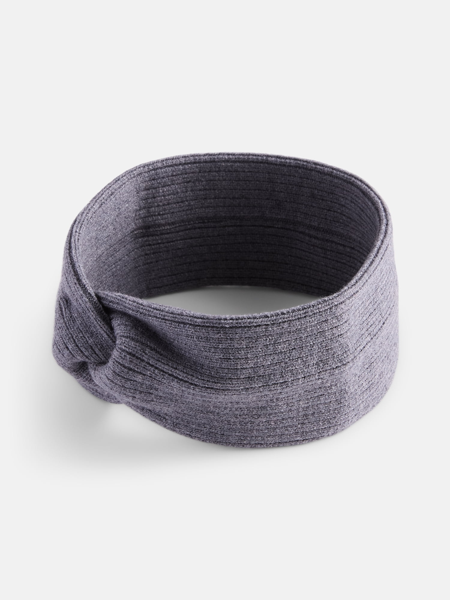 Scenario Women's Knit Twist Headwrap, Charcoal Grey Heather