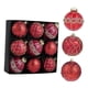 thumbnail image 4 of 9 Adornos Navideños de Bolas Brillantes, Irrompibles, de 8 cm, para Decoración Colgante Navideña, Ideales para Fiestas, Bodas y Reuniones Familiares. Rojo, 4 of 8