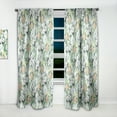 thumbnail image 2 of Designart 'Flowers With Green Leaves VIII' Floral Curtain Panel, 2 of 5