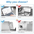 thumbnail image 4 of Magnetic Phone Holder for Laptop, Adjustable Phone Monitor Side Mount for iPhone 12 Pro Max/ 12 Pro/ 12/ 12 Mini, Slim Portable Foldable Computer Expansion Bracket, Silver, 4 of 6