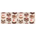 thumbnail image 6 of Yayeee Kitchen Valance Rod Pocket 54" x 18" Living Room Window Curtain, Cute Chocolate Cakes, 6 of 6