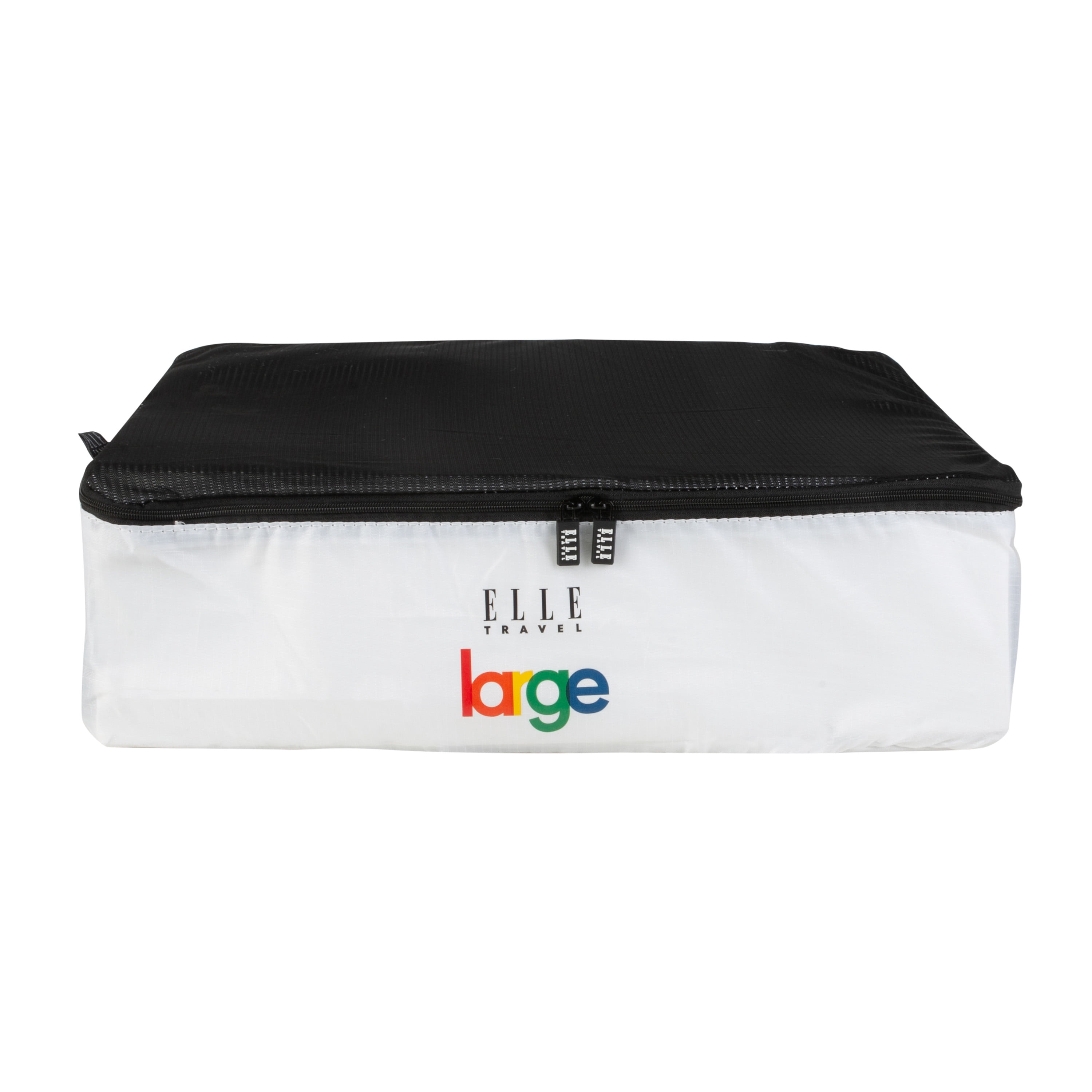 ELLE Paris 3 Piece EPI Leather Packing Cube Set in White
