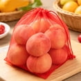 thumbnail image 2 of Small Mesh Bags Drawstring, 5.12X7.09" Breathable Fruit Protection Bags, Garden Netting Bags for Fruit Trees, Reusable Produce Net Bags, Lightweight Mesh Pouches for Vegetables Kitchen Storage, 2 of 2