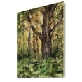 thumbnail image 2 of Designart 'Autumn Forest With A Large Tree' Lake House Print on Natural Pine Wood, 2 of 5
