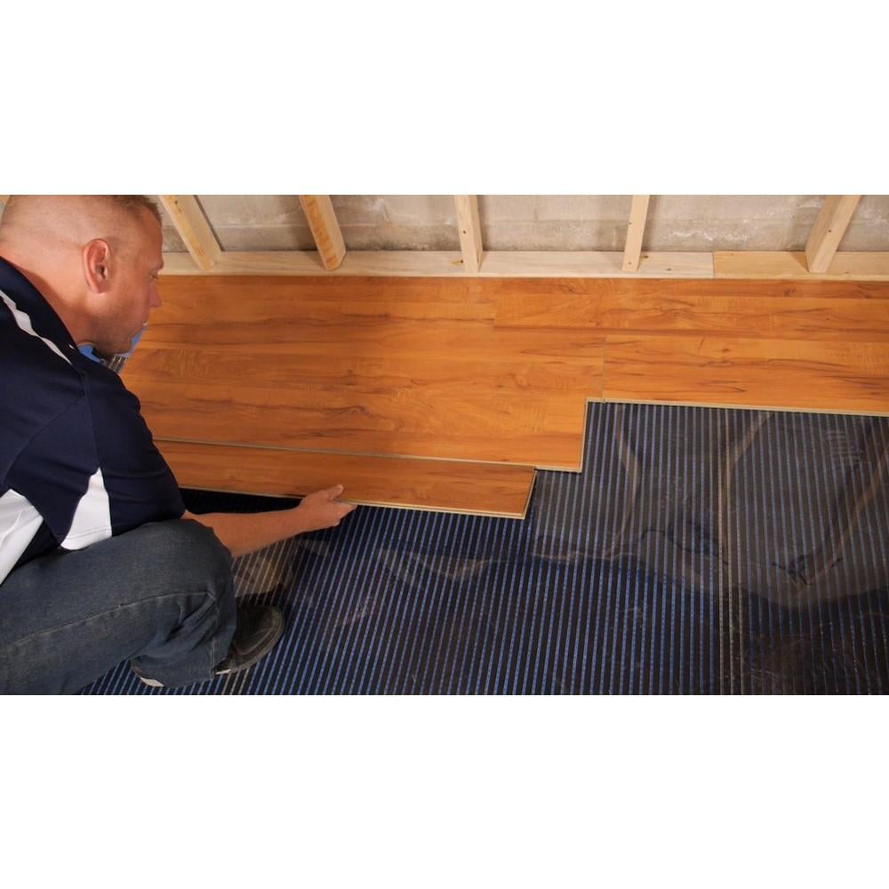 QuietWarmth QWARM3X10F120 3x10 120V Electric Floating Floor Heating System