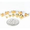 thumbnail image 4 of Ball Earrings 316L Surgical Steel Earrings Round Ball Stud Earrings Set for Women, 4 of 7