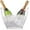 Clear, variant on Ice Bucket, Clear Acrylic 3.5 Liter Storage Tub, Beer Bucket Beverage Chiller Bin for 2 Wine, Champagne Bottles, Beer Bottles