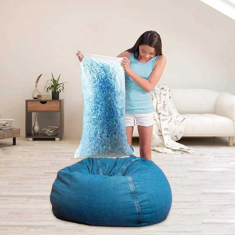 10Lbs Bean Bag Filler Shredded Memory Foam Filling For Bean Bag Chair Dog Beds Cushions Pillows Added Gel Particles Walmart