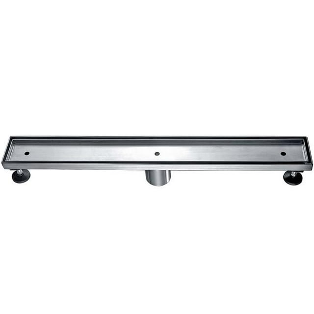 ALFI brand ABLD24A 24 Po Drain de Douche Linéaire en Acier Inoxydable avec Couvercle
