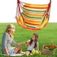 thumbnail image 4 of Boho Swing Silla Hamaca Multifuncional para Patio Al Aire Libre () Amarillo, 4 of 9
