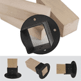 thumbnail image 3 of 2Pcs 2X2 Square Fence Pole Flange Base Pergola Post Base Brackets Kit,Heavy Duty Wall Mount Post Anchor Base Brackets, 3 of 7