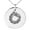 Silver, variant on Stainless Steel Aztec Ouroboros Serpent Rune Engraved Small Medallion Circle Charm Pendant Necklace