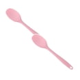 thumbnail image 1 of Oleegame 2PC Stainless Steel Cutlery Set Bakeware Kitchen Tools And Cooking Silicone Scoop Utencil Kitchen，Dining & Bar Pink, 1 of 2