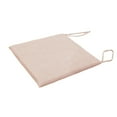 thumbnail image 3 of Cojín de silla de lino de algodón para soporte lumbar de escritorio de oficina | Almohadilla de asiento cuadrada para silla de oficina Patio Garden | Material de lino | 40x40x3cm | Cómoda, 3 of 7