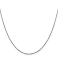 thumbnail image 2 of 14K White Gold Cable Chain Styles Necklace 1.7 mm Flat 24 inch, 2 of 4