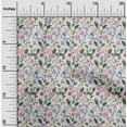 thumbnail image 2 of oneOone Cotton Cambric White Fabric Floral Craft Projects Decor Fabric Printed By The Yard 42 Inch Wide, 2 of 5