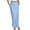 #01 Light Blue, variant on Busydd Women's Satin Skirts with Pockets Trendy Comfortable Maxi Skirts for Women Casual Solid Color Long Skirts 2XL